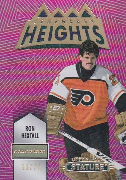 insert karta RON HEXTALL 21-22 Stature Legendary Heights Red /75